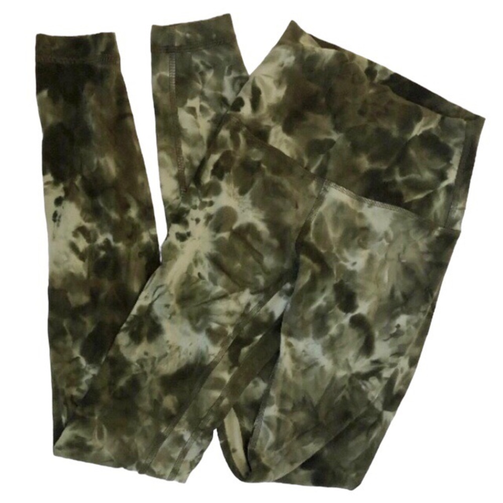 Lululemon Green Tie Dye Leggings